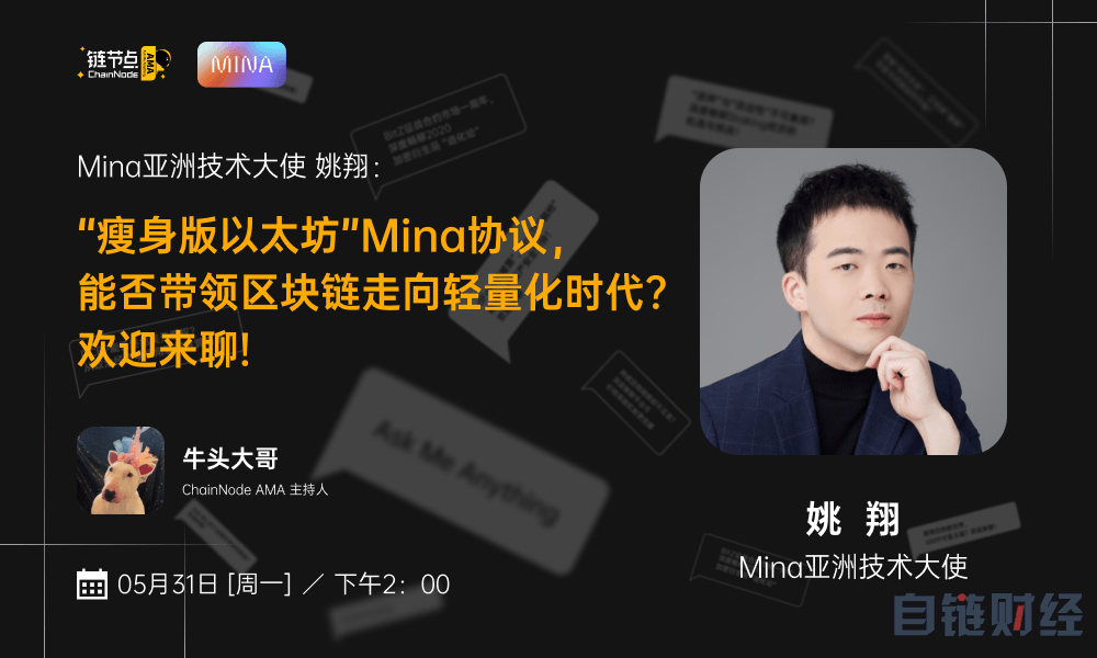 “瘦身版以太坊”Mina公链，能否带领区块链走向轻量化时代丨链节点AMA